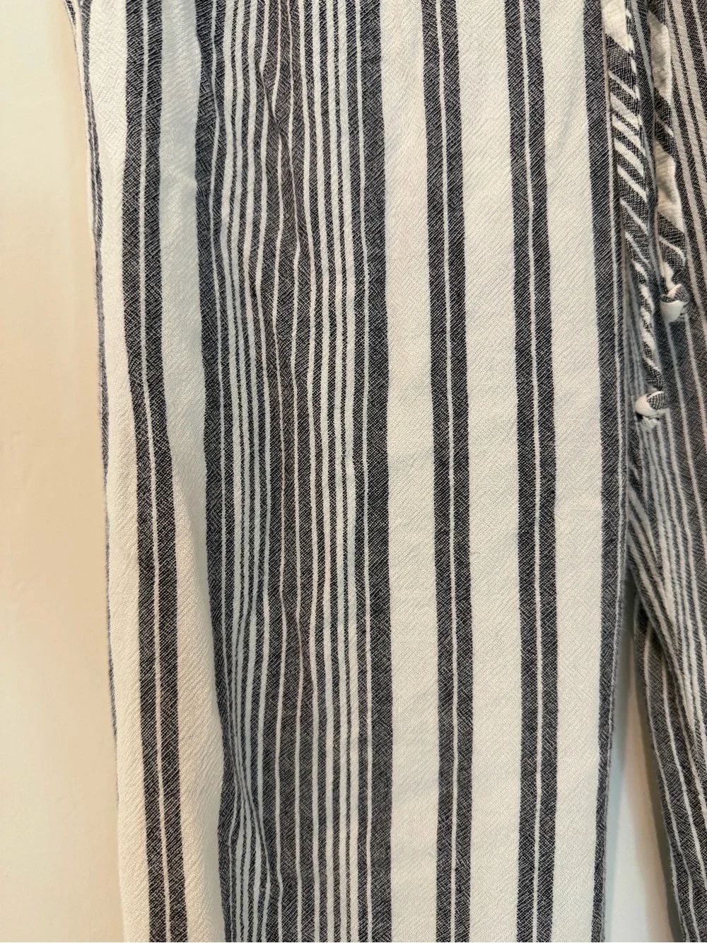 Striped Wide-Leg Drawstring Pants - Picture 5 of 11